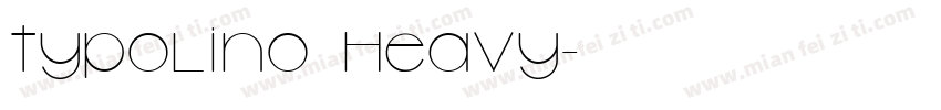 Typolino Heavy字体转换